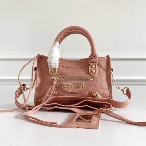 Balenciaga City Pink 38x28x15cm shoulder bag Premium Replica