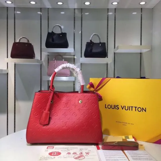 Louis Vuitton M41046 Red Monogram Empreinte 33x23x15cm work — AAA Quality Replica