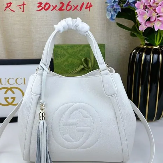 Gucci Soho 336751 White 30x26x14cm shoulder AAA Quality Replica