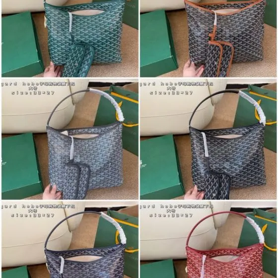 Goyard Hobo Green 33x27cm large hobo shoulder 1 1 Replica