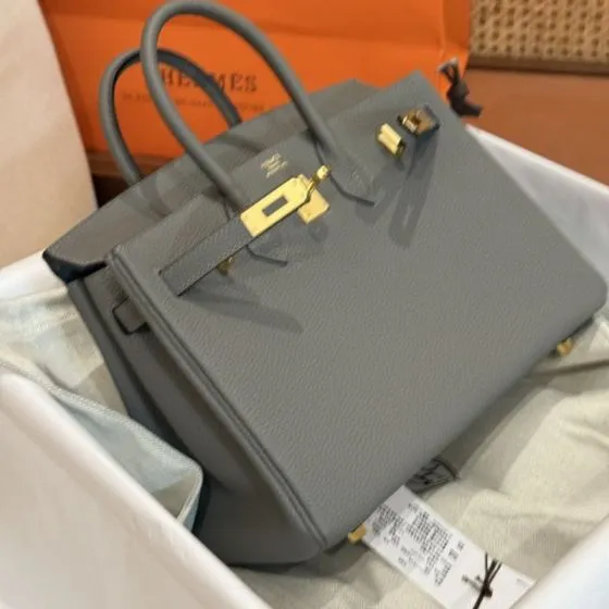 Hermes Birkin Grey handbag — 1:1 Replica