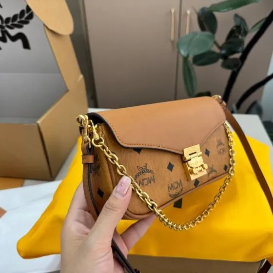 MCM Monogram 25x18x10cm shoulder bag AAA Quality Replica