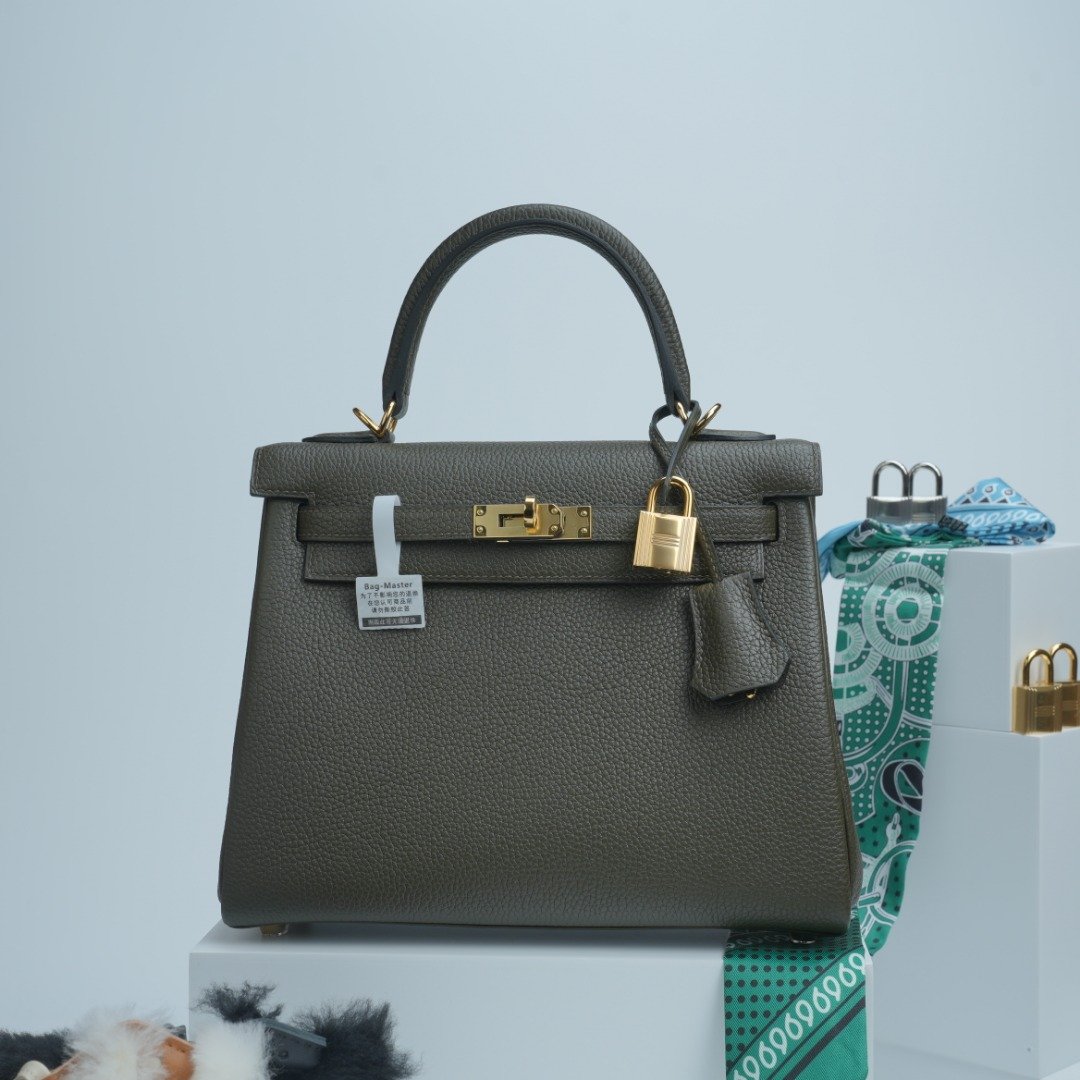 Hermes Birkin Olive Green Togo Leather 30cm everyday