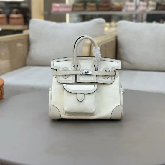 Hermes Cargo Birkin 25 White 25cm everyday — Premium Replica