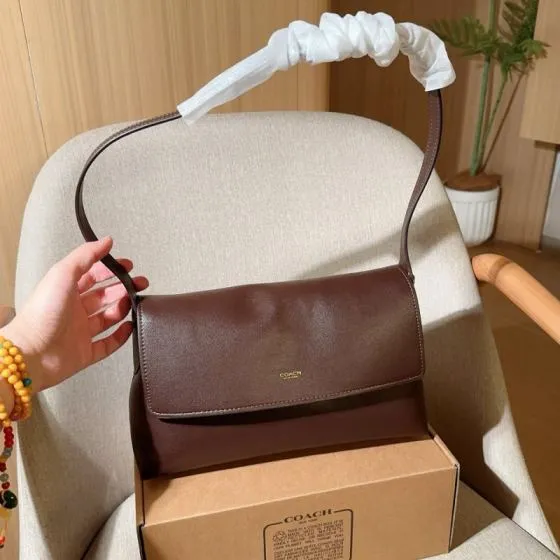 Coach Brown 25x18x10cm shoulder bag AAA Quality Replica