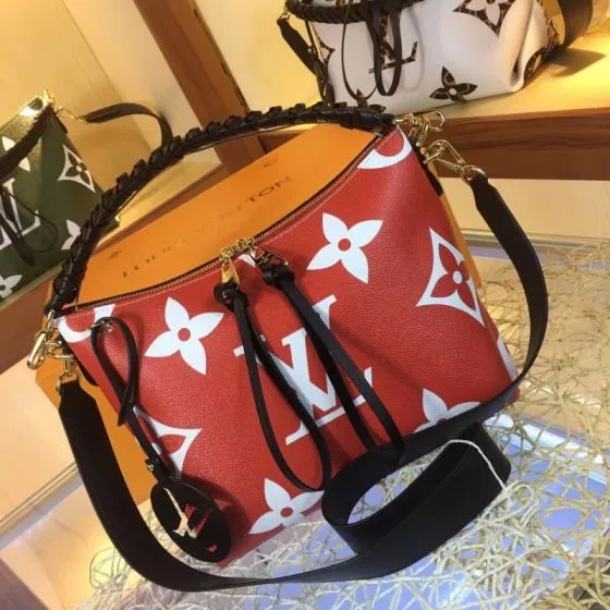 Louis Vuitton M55090 Monogram Red 25-21-15 shoulder — AAA Quality Replica