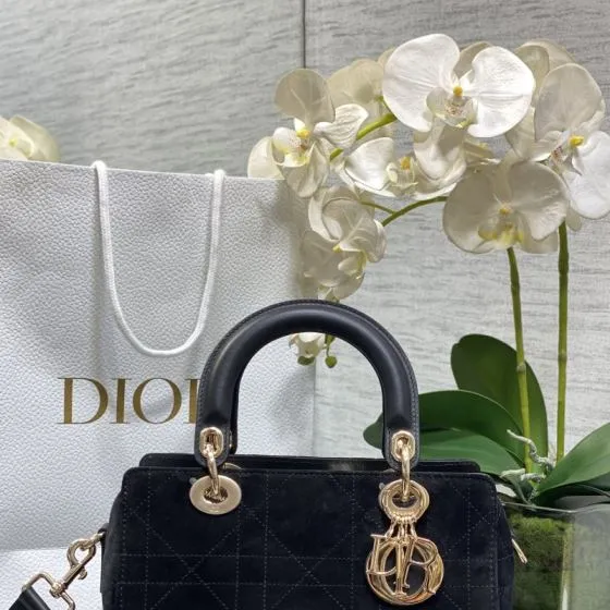 Dior Lady Black shoulder AAA Quality Replica