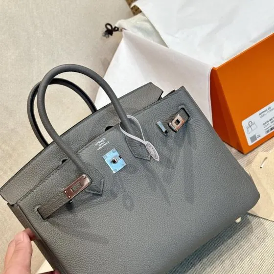 Hermes Birkin 25 Grey 25 work — AAA Quality Replica