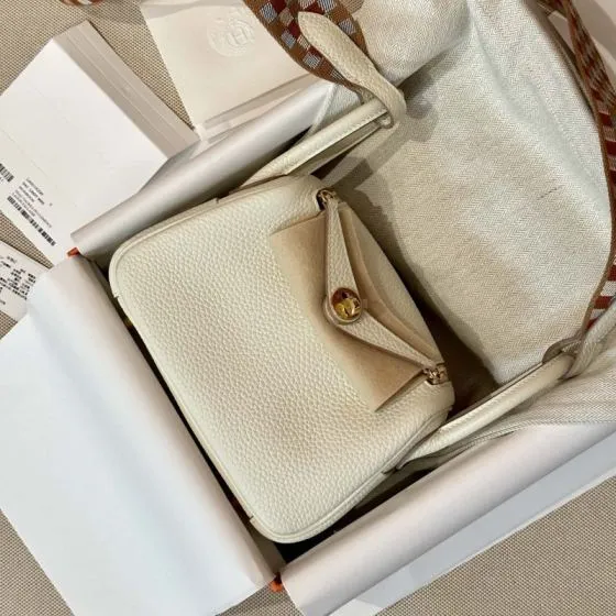 Hermes Lindy Cream shoulder 1 1 Replica