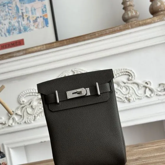 Hermes HAC a dos Grey green crossbody — Premium Replica