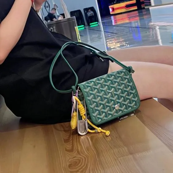 Goyard Green 18x12cm shoulder bag 1 1 Replica