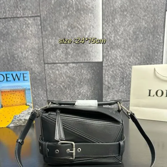 Loewe Puzzle Black 24x15x10cm crossbody bag AAA Quality Replica