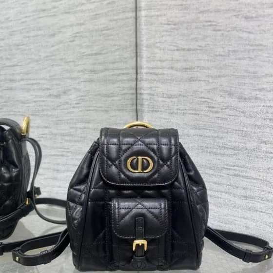 Dior Caro Black small backpack — 1:1 Replica