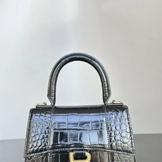 Balenciaga Hourglass Black 23x14x10cm shoulder bag AAA Quality Replica