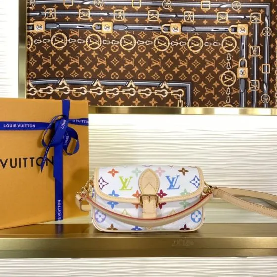 Louis Vuitton M14194 Monogram Multicolore White nano crossbody — AAA Quality Replica