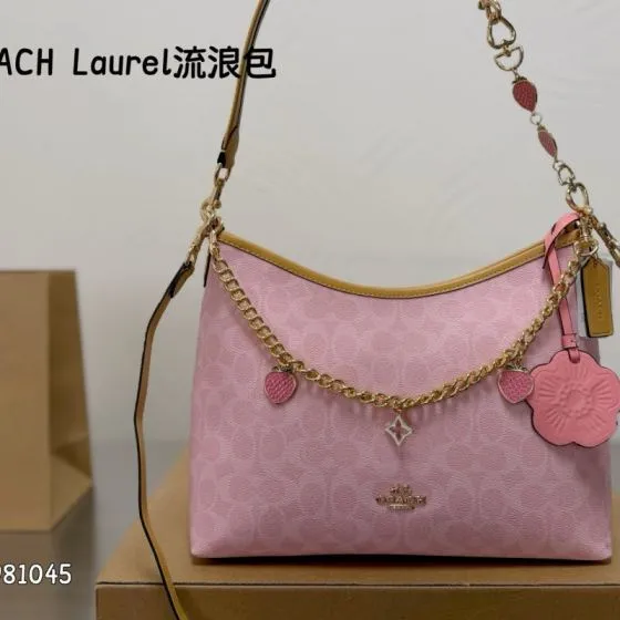 Coach Pink shoulder bag 1 1 Replica