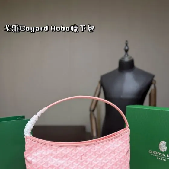 Goyard Hobo Pink 34cm shoulder 1 1 Replica