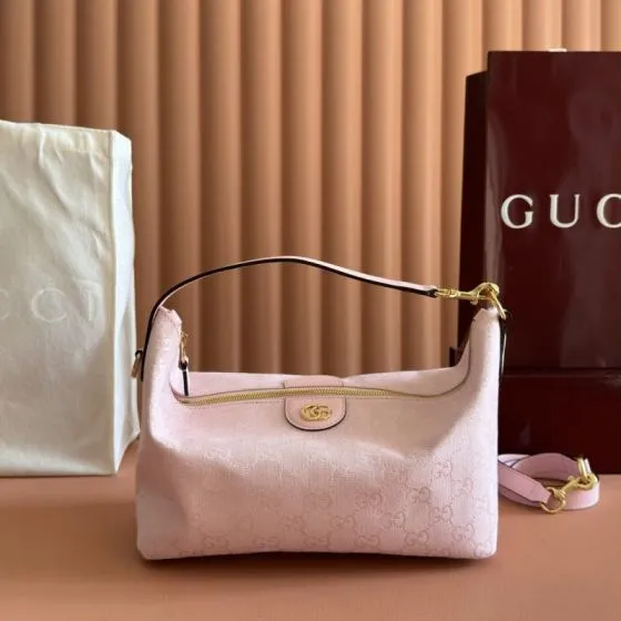 Gucci Pink GG canvas shoulder 1 1 Replica