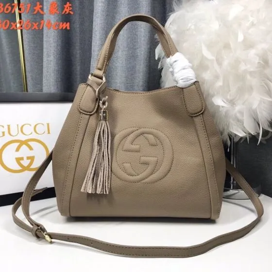 Gucci Soho Taupe 30x26x14cm shoulder Top Quality Replica