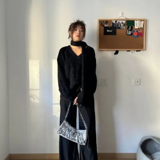 Balenciaga Silver 18x12cm shoulder bag Top Quality Replica