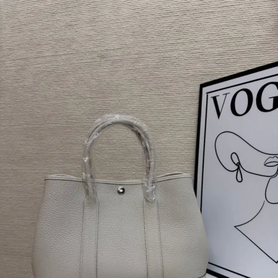 Hermes Garden Party Cream 30cm tote — 1:1 Replica