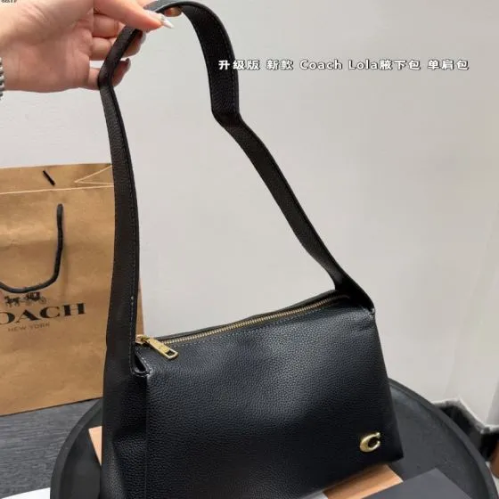 Coach Black shoulder bag AAA Quality Replica