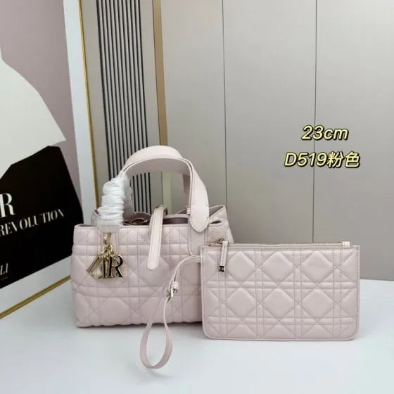 Dior Toujours Pink 23cm tote Premium Replica