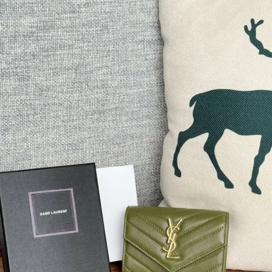 Saint Laurent Monogram Olive green everyday — Premium Replica