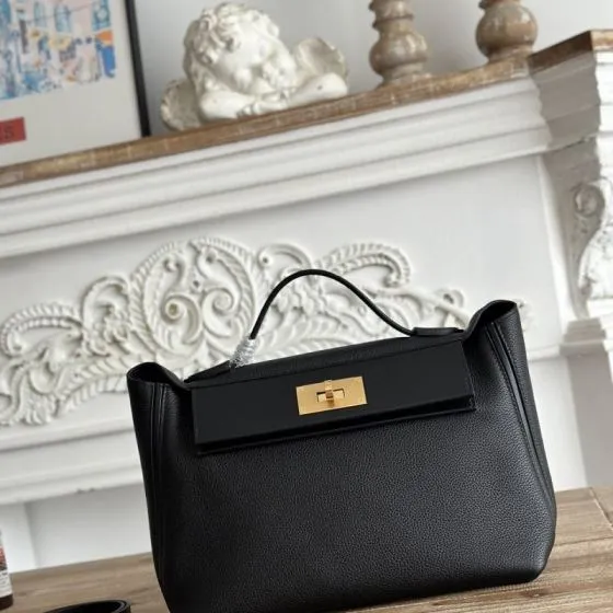 Hermes Kelly Black shoulder 1 1 Replica