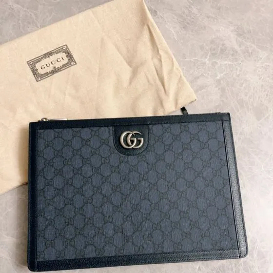 Gucci Ophidia Blue GG Supreme clutch AAA Quality Replica