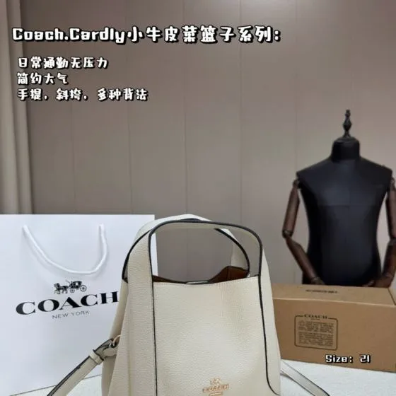 Coach Calfskin shoulder bag Premium Replica