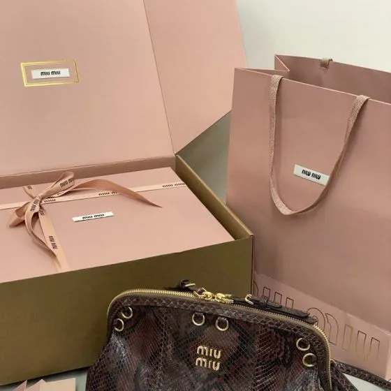 Miu Miu Brown 30x22x12cm shoulder bag Premium Replica