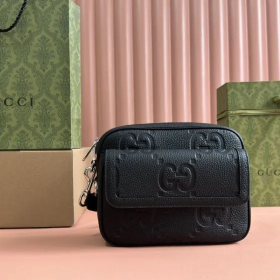Gucci Ophidia Black GG Supreme 23cm crossbody AAA Quality Replica