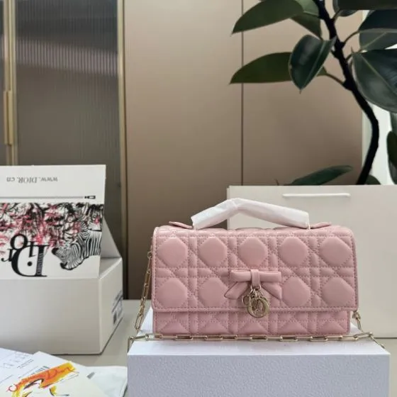 Dior Lady Pink shoulder AAA Quality Replica