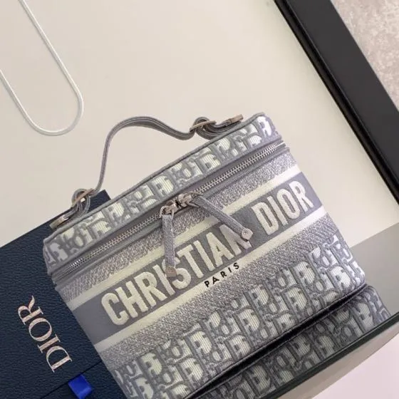 Dior Travel Backpack Gray Oblique Top Quality Replica