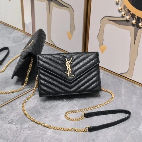 Saint Laurent LouLou Black 20 17 6cm crossbody — Top Quality Replica