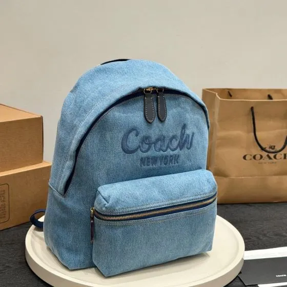 Coach Blue shoulder bag Top Quality Replica