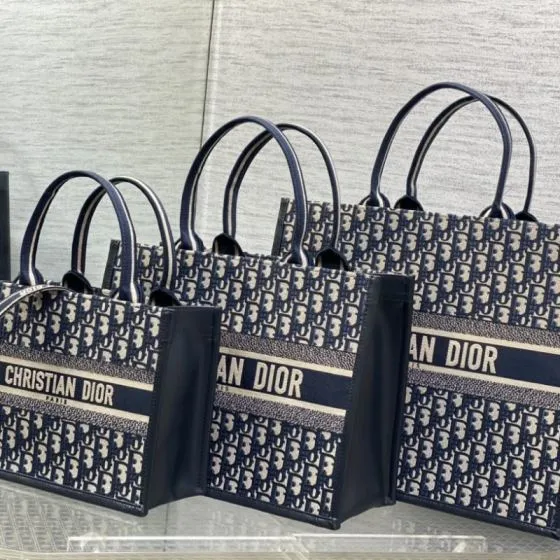 Dior Toujours Tote Blue Oblique 1 1 Replica