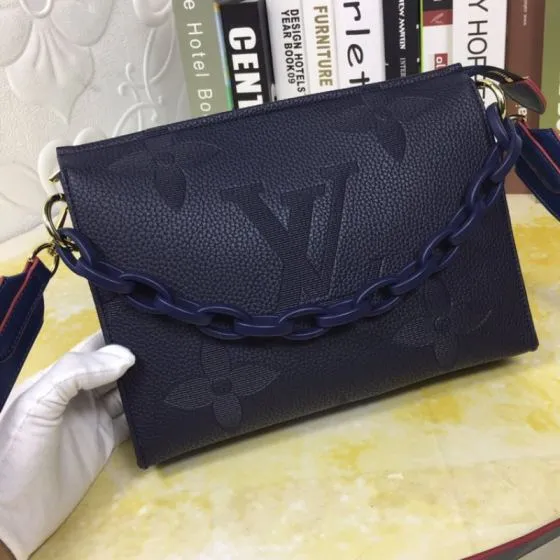 Louis Vuitton M47542 Dark Blue Monogram 25-20-5 crossbody Top Quality Replica