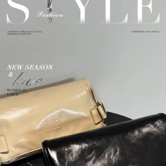 Miu Miu Black Beige shoulder bag 1 1 Replica