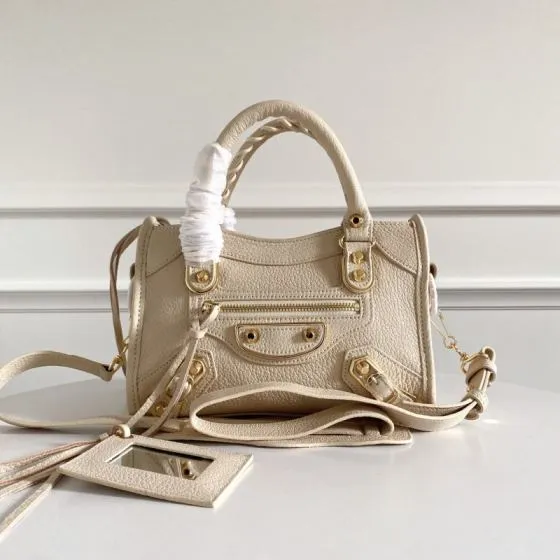 Balenciaga City Beige 38x28x15cm shoulder bag AAA Quality Replica