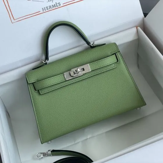 Hermes Kelly Green mini crossbody Premium Replica