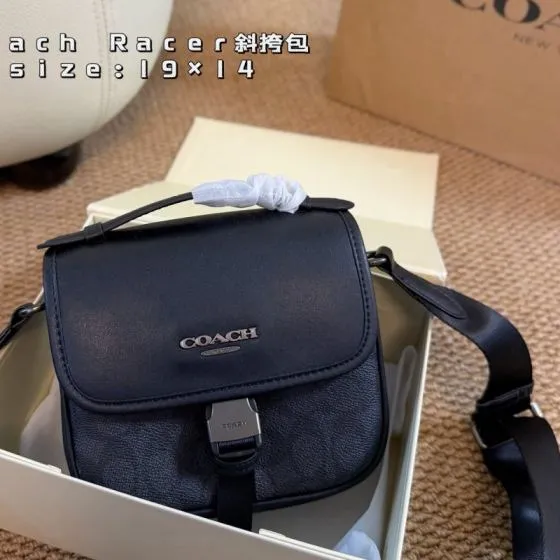 Coach Racer Black 19x14cm crossbody 1 1 Replica
