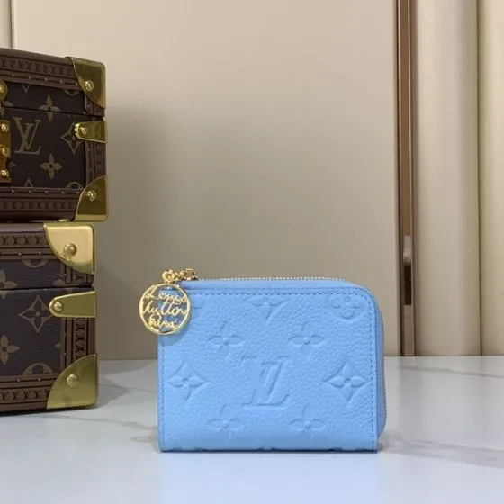 Louis Vuitton Noa Compact Light Blue Monogram Empreinte Compact everyday AAA Quality Replica