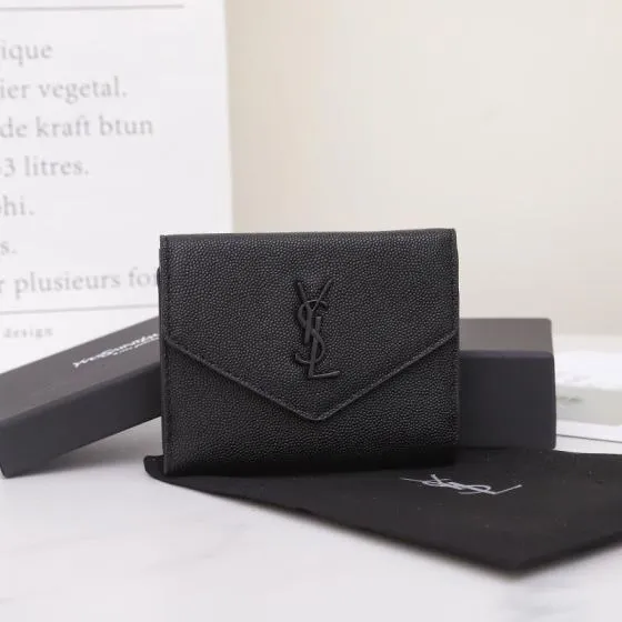Saint Laurent Monogram Black 12 5x10x2 5cm wallet — Top Quality Replica