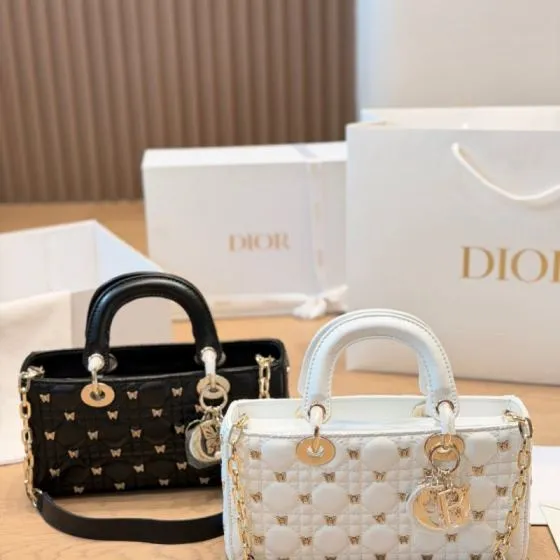 Dior Lady D-Joy Black shoulder Top Quality Replica