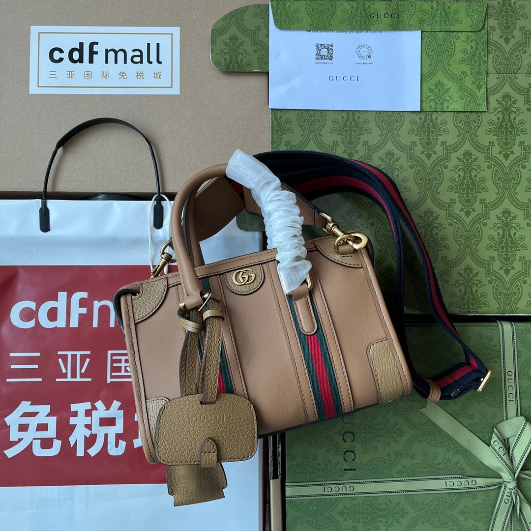 Gucci Diana Beige leather with Web stripe shoulder everyday