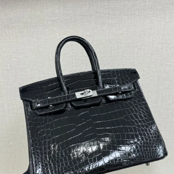 Hermes Birkin 25 Black Crocodile 25cm everyday