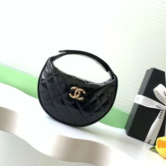 Chanel Hula Hoop Black shoulder Premium Replica