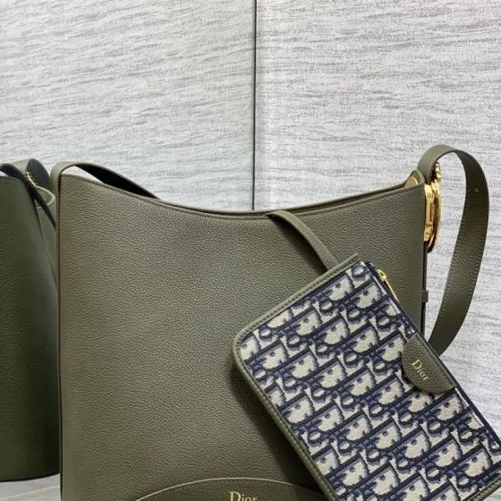 Dior Book Tote Olive Green — 1:1 Replica